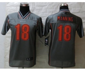 nike youth nfl jerseys denver broncos #18 peyton manning grey[nike vapor]