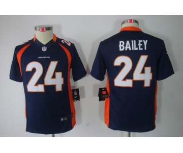 nike youth nfl jerseys denver broncos #24 bailey blue[nike limited]