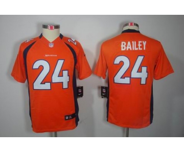 nike youth nfl jerseys denver broncos #24 bailey orange[nike limited]