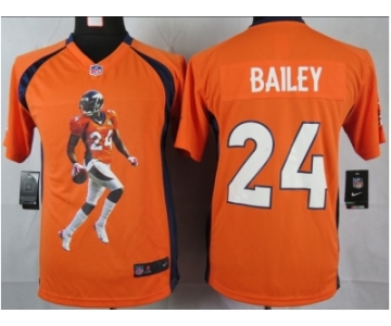 nike youth nfl jerseys denver broncos #24 bailey orange[portrait fashion]