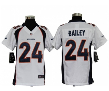 nike youth nfl jerseys denver broncos #24 bailey white[nike]