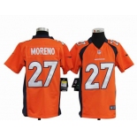 nike youth nfl jerseys denver broncos #27 moreno orange[nike]