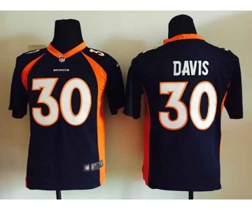 nike youth nfl jerseys denver broncos #30 davis blue[nike]