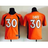 nike youth nfl jerseys denver broncos #30 davis orange[nike]