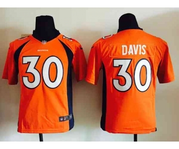 nike youth nfl jerseys denver broncos #30 davis orange[nike]