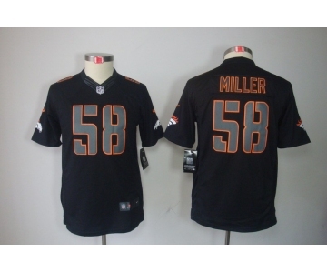 nike youth nfl jerseys denver broncos #58 miller black[nike impact limited]