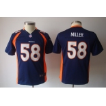 nike youth nfl jerseys denver broncos #58 miller blue[nike]