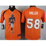 nike youth nfl jerseys denver broncos #58 miller orange[portrait fashion]