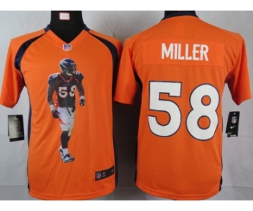 nike youth nfl jerseys denver broncos #58 miller orange[portrait fashion]