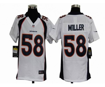 nike youth nfl jerseys denver broncos #58 miller white[nike]