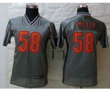 nike youth nfl jerseys denver broncos #58 von miller grey[nike vapor]