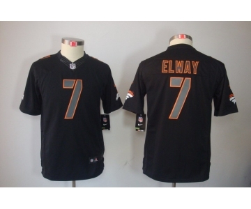 nike youth nfl jerseys denver broncos #7 john elway black[nike impact limited]