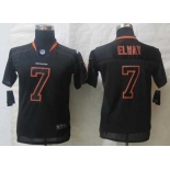 nike youth nfl jerseys denver broncos #7 john elway black[nike lights out]