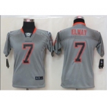 nike youth nfl jerseys denver broncos #7 john elway grey[nike lights out]