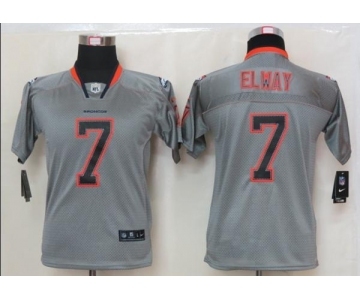 nike youth nfl jerseys denver broncos #7 john elway grey[nike lights out]