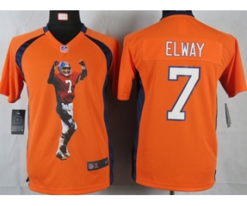 nike youth nfl jerseys denver broncos #7 john elway orange[portrait fashion]