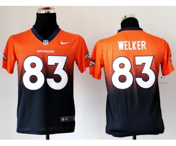 nike youth nfl jerseys denver broncos #83 wes welker orange-blue[nike drift fashion][second version]