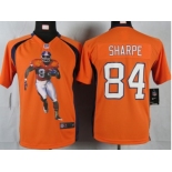 nike youth nfl jerseys denver broncos #84 sharpe orange[portrait fashion]