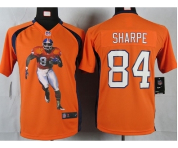 nike youth nfl jerseys denver broncos #84 sharpe orange[portrait fashion]