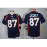 nike youth nfl jerseys denver broncos #87 eric decker blue[nike limited]