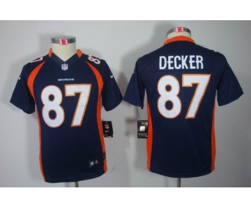 nike youth nfl jerseys denver broncos #87 eric decker blue[nike limited]