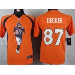 nike youth nfl jerseys denver broncos #87 eric decker orange[portrait fashion]