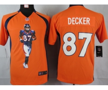 nike youth nfl jerseys denver broncos #87 eric decker orange[portrait fashion]