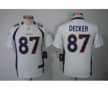 nike youth nfl jerseys denver broncos #87 eric decker white[nike limited]