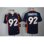 nike youth nfl jerseys denver broncos #92 dumervil blue[nike limited]