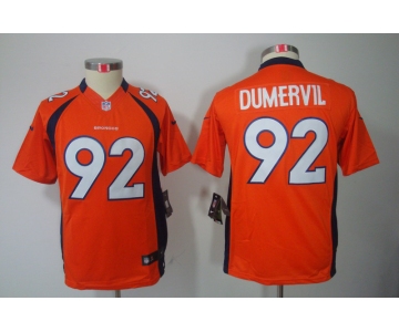 nike youth nfl jerseys denver broncos #92 dumervil orange[nike limited]