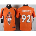 nike youth nfl jerseys denver broncos #92 dumervil orange[portrait fashion]