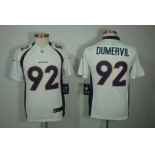 nike youth nfl jerseys denver broncos #92 dumervil white[nike limited]