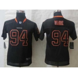 nike youth nfl jerseys denver broncos #94 ware black[nike lights out]