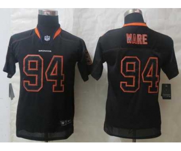 nike youth nfl jerseys denver broncos #94 ware black[nike lights out]