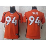 nike youth nfl jerseys denver broncos #94 ware orange[nike Limited]