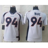 nike youth nfl jerseys denver broncos #94 ware white[nike Limited]