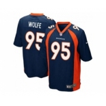 nike youth nfl jerseys denver broncos #95 wolfe blue[nike]