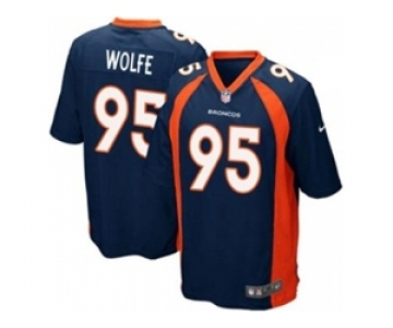 nike youth nfl jerseys denver broncos #95 wolfe blue[nike]