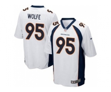 nike youth nfl jerseys denver broncos #95 wolfe white[nike]