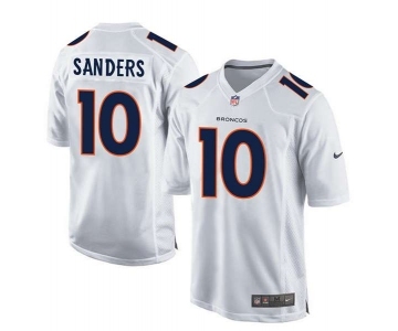 youth nike nfl jerseys denver broncos #10 sanders white[new game][sanders]