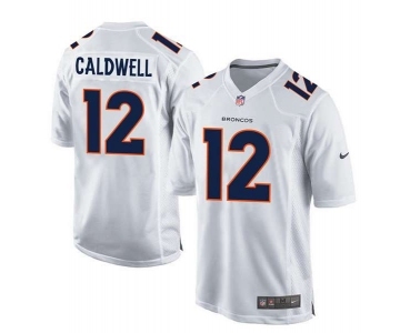 youth nike nfl jerseys denver broncos #12 caldwell white[new game][caldwell]