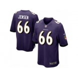 Men Nike Baltimore Ravens #66 Ryan Jensen Game Purple Team Color NFL Jersey