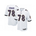 Men Nike Baltimore Ravens #78 Austin Howard Game White NFL Jersey