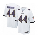 Men's Baltimore Ravens #44 Marlon Humphrey Game White Football Jersey