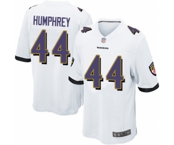 Men's Baltimore Ravens #44 Marlon Humphrey Game White Football Jersey