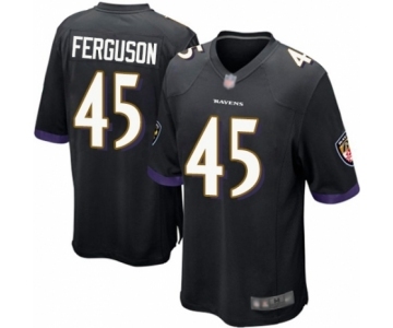 Men's Baltimore Ravens #45 Jaylon Ferguson Game Black Alternate Football Jersey