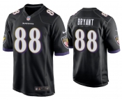 Men's Baltimore Ravens #88 Bryant Game Black Football Jersey