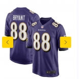 Men's Baltimore Ravens #88 Bryant Game Purple Football Jersey