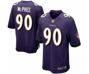 Men's Baltimore Ravens #90 Pernell McPhee Game Purple Team Color Football Jersey