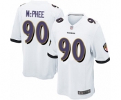 Men's Baltimore Ravens #90 Pernell McPhee Game White Football Jersey